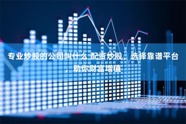 专业炒股的公司叫什么 配资炒股，选择靠谱平台，助你财富增值