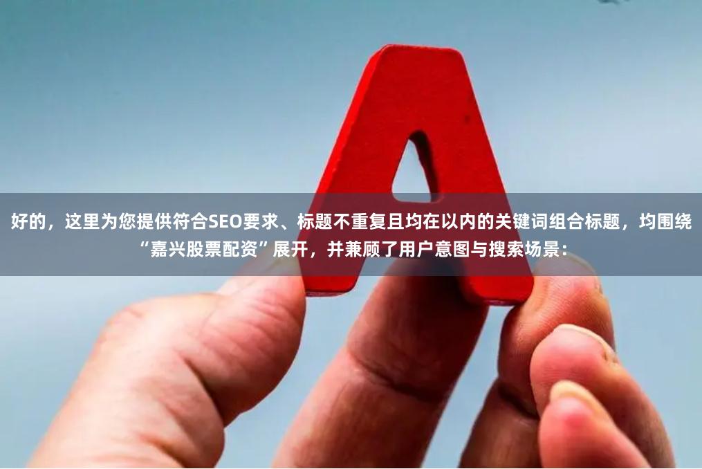好的，这里为您提供符合SEO要求、标题不重复且均在以内的关键词组合标题，均围绕“嘉兴股票配资”展开，并兼顾了用户意图与搜索场景：